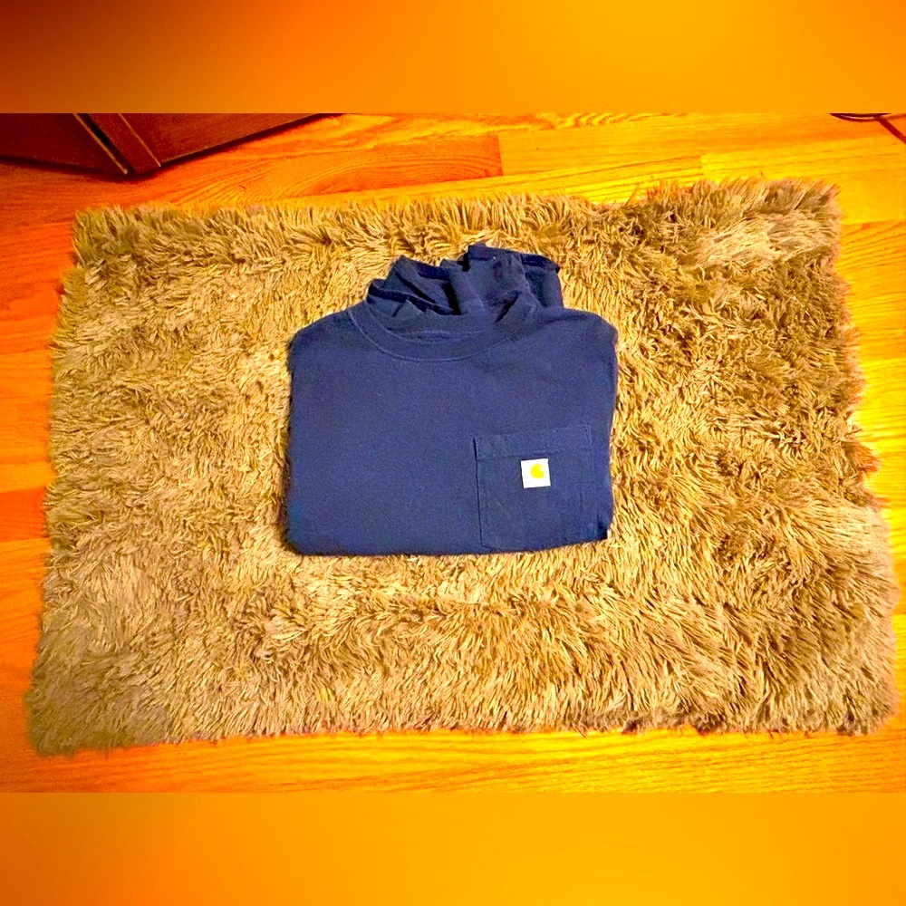Navy Blue Carhartt long sleeve shirt